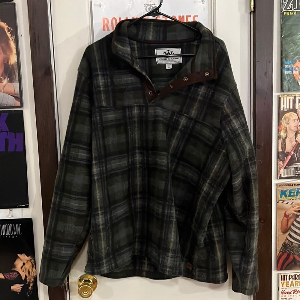 John Wayne fleece flannel